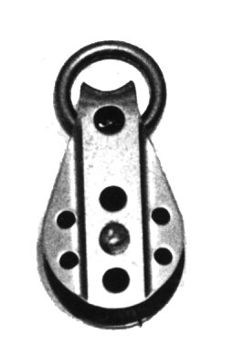 Polea simple a. inox. c/anilla
