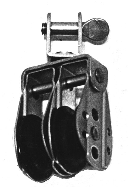 Polea doble a. inox giratoria