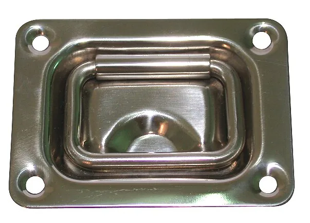 Tirador inox 76x57 mm.