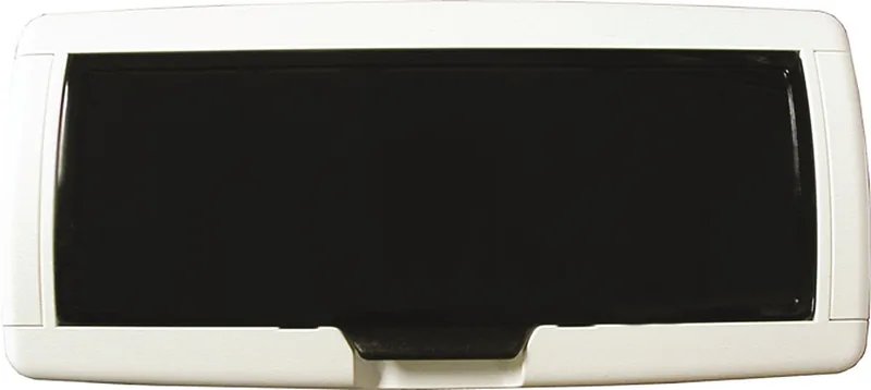 Tapa radiocassette blanca