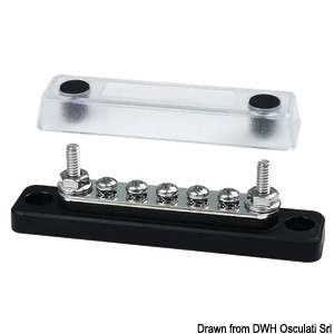 Regleta distribución 5+2 c/tapa 100A