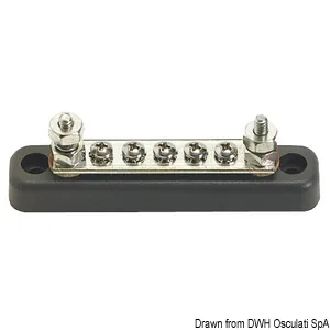 Barra aisladora 4 vías máx. 100 AMP