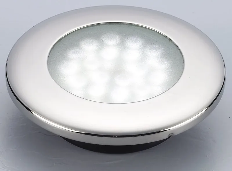 Luz estanca con LED 12v. Anod. Blanca
