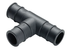 Unión t para tubo 25 mm.(1")plástica