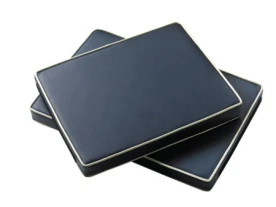 Cojin azul oscuro/gris claro 40x60x5 cm.