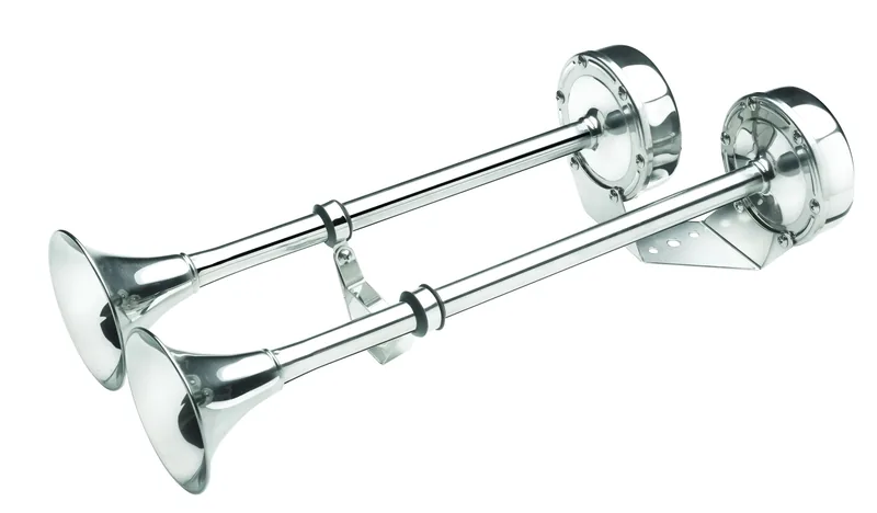 Bocina marina eléctrica doble 12 V, a/INOX.