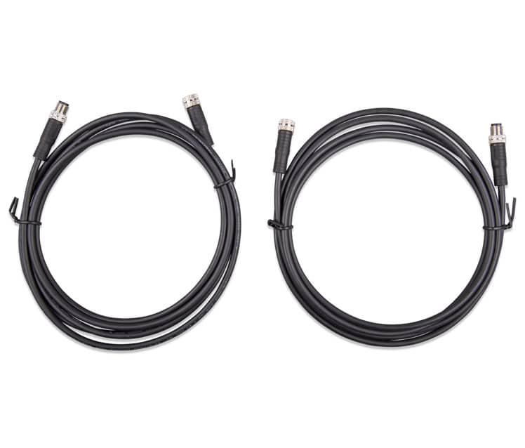 Câble M8 mâle-femelle, 3 pôles, 1 m (lot de 2)