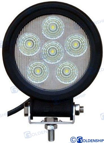 Foco cubierta 6 leds 18W.REDONDO