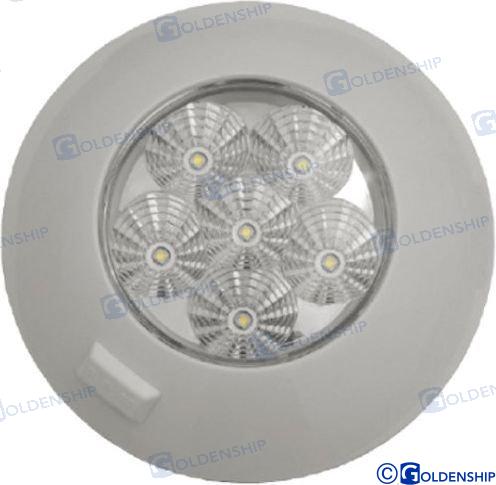 Plafon inter.led 12/28V.6W.
