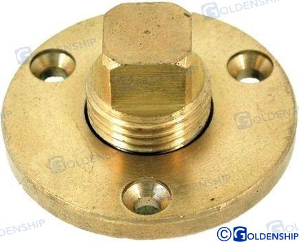 Tapon de desague -laton-
