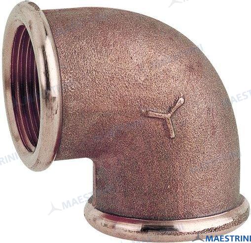 Codo 90º bronce 2 1/2"