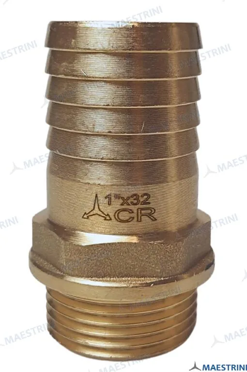 Entronque 1"x32 mm.laton cr anticorrosivo