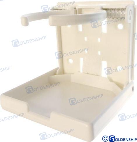 Portavasos plegable -blanco-