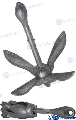 Ancla 2,5 kg.plegable galvanizada