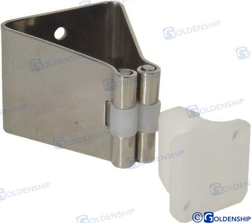 Sujetapuertas 33x18 nylon/inox.