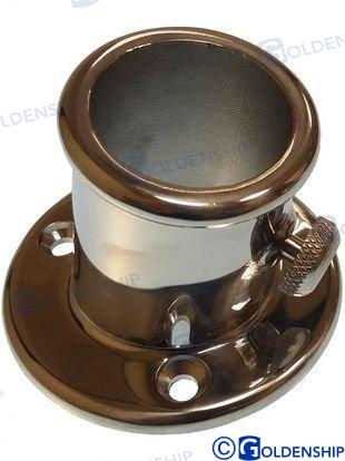 Base inclinada inox.para asta 32MM.DIAM.