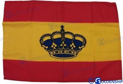 Bandera españa 30x45CM.CON corona h.q.