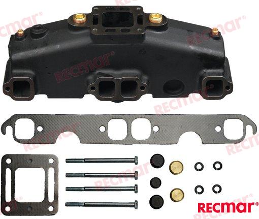 Colector escape MERCRUISER v8 bloque