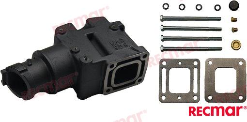 Codo para escape MERCRUISER