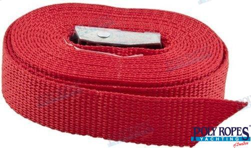 Cincha 25MM.x3,5 mtr.roja