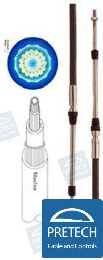 Cable mando 33C 2,45M. (8 pies) maxflex