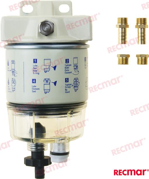 Filtro diesel/gasolina c/vaso r12t