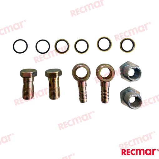 Kit conectores para filtro rec500ma 3/8"