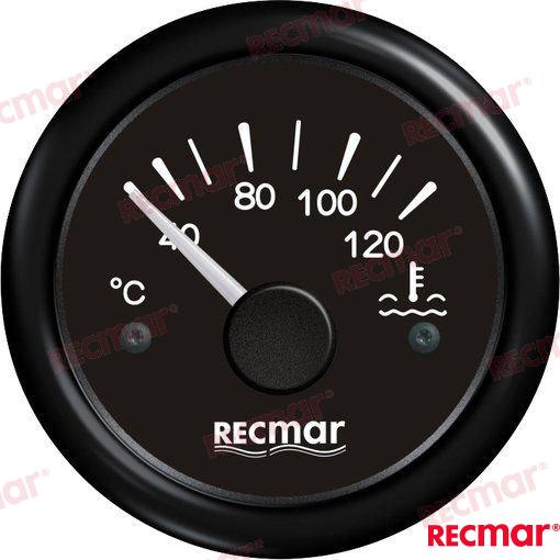 Indicador temperatura agua 40-120º negro