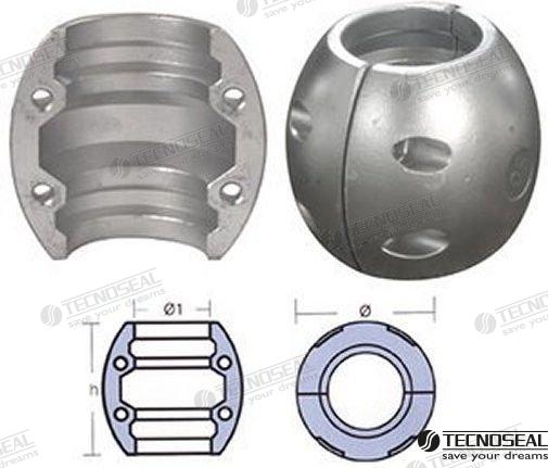 Anodo collarin eje 40MM.