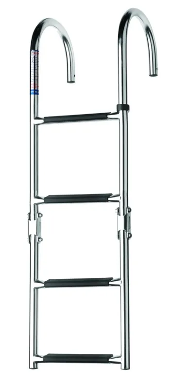 Escalera plegable A/INOX.316 4 peld.920 mm.
