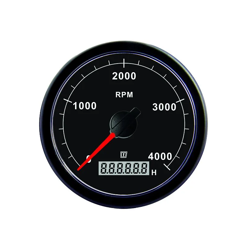 Cuenta-revoluciones/horas negro 4000 rpm
