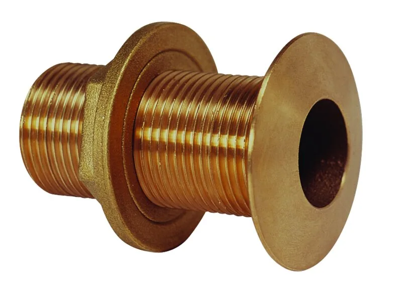 Pasacasco 1" biselado bronce